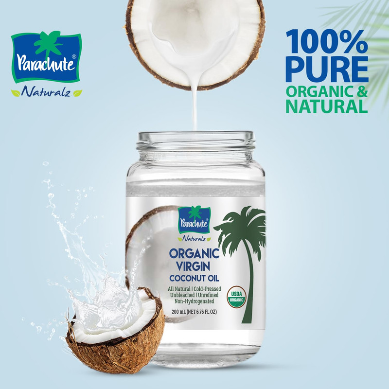 Naturalz Organic Virgin Coconut Oil | For Cooking, Hair, Body & Oil Pulling | Co gallery