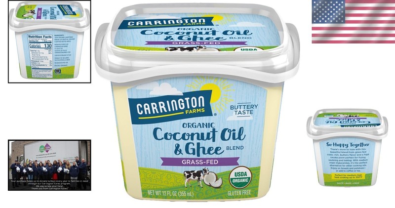 Nutrient-Rich Grass Fed Ghee & Coconut Oil Blend - 12 Ounce for Healthy Cooking gallery