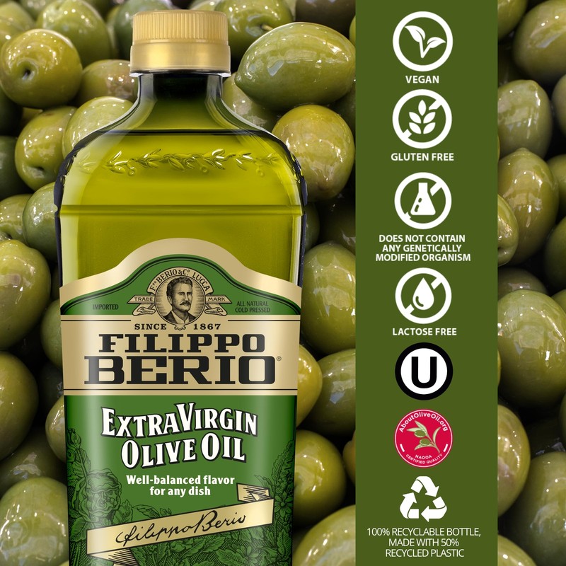 Filippo Berio Extra Virgin Olive Oil 50.7 Fl Oz Cold Pressed Quality Oil gallery