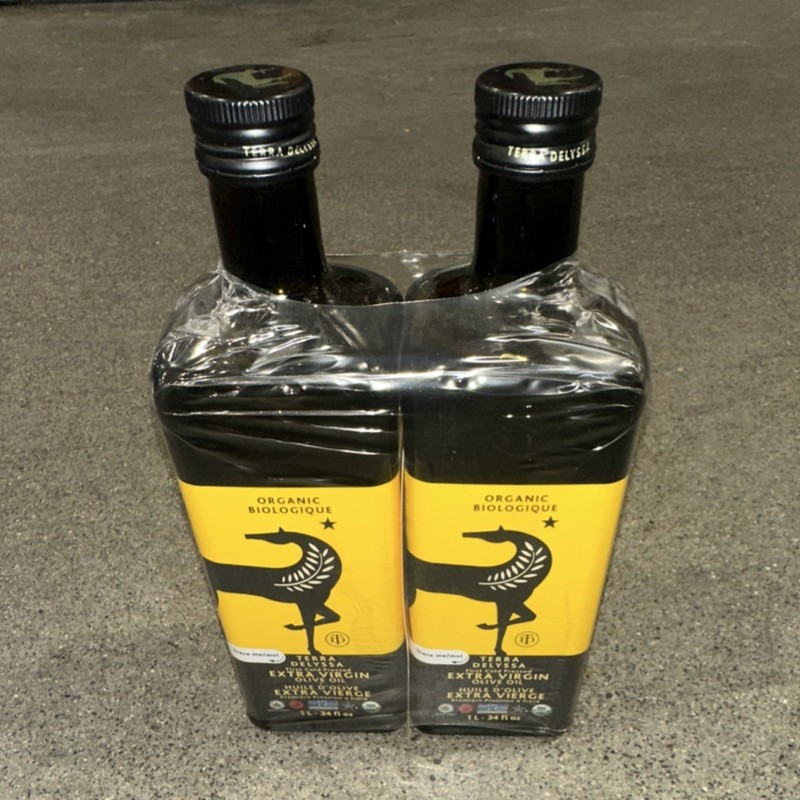 Terra Delyssa Organic Extra Virgin Olive Oil 2-Pack, 1L Bottles