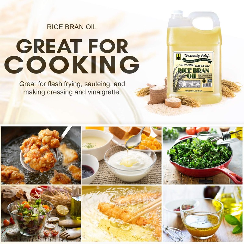 RICE BRAN OIL | 1 Gallon 128 Ounces | Kosher | All- Natural, Made from 100 No... gallery