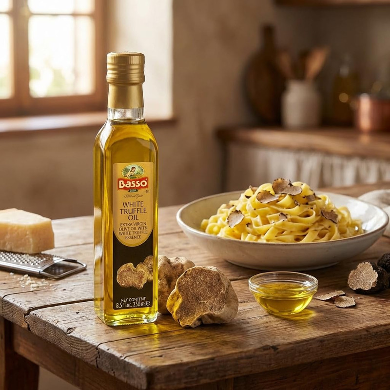 BASSO 1904 White Truffle Infused Oil, 8.5 Fl Oz (250Ml) – Premium Italian Gourme gallery