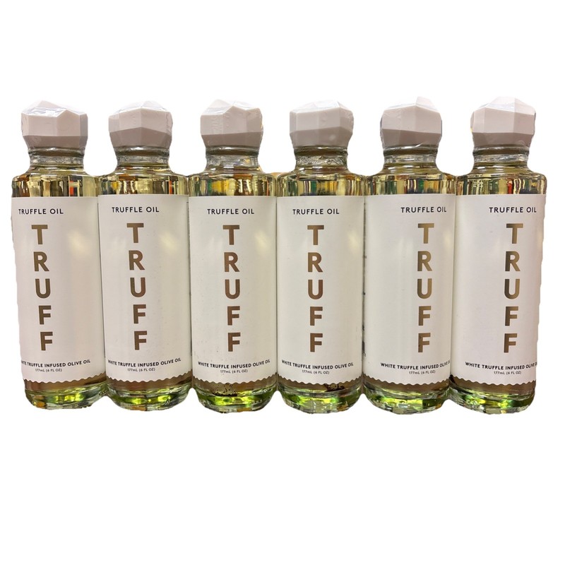 *READ* 6Pk Truff Truffle Oil White Truffle Infused Olive Oil 6 oz Each BB 5/2025