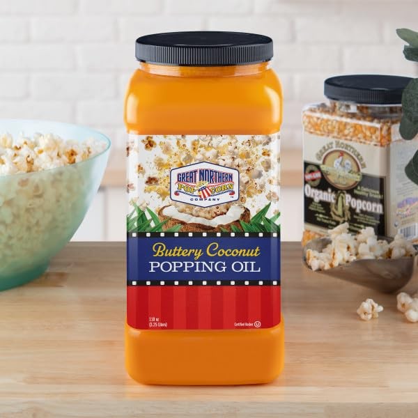 Butter Flavored Coconut Oil - 110oz Movie Theater Popcorn Oil for Popcorn Machin gallery