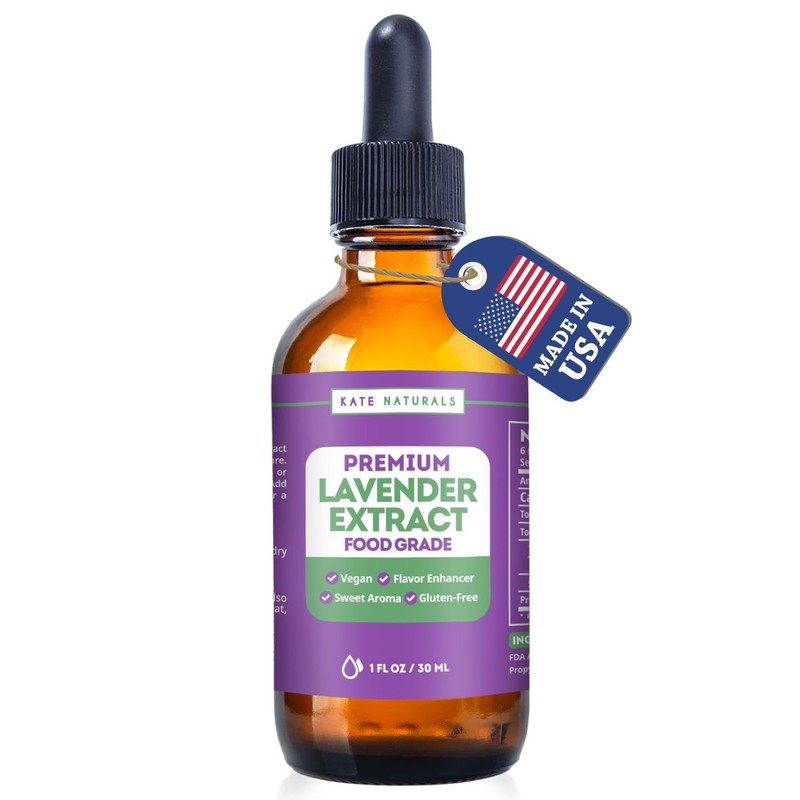 Lavender Extract for Baking, Drinks, Coffee, Lattes. Food Grade Lavender Oil for