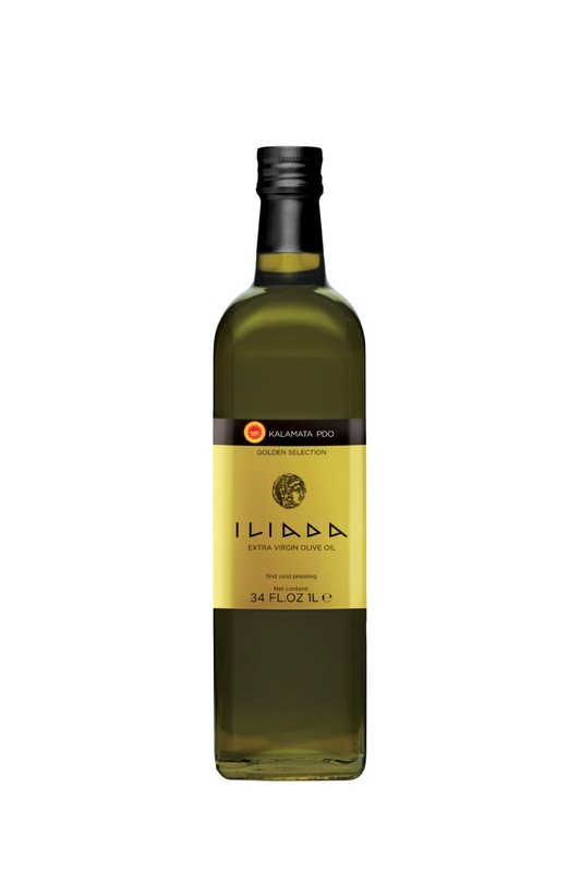 ILIADA Kalamata PDO Extra Virgin Olive Oil- Gold Line (1 liter)
