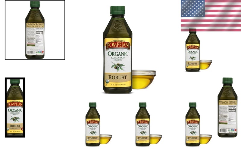 Robust Organic Extra Virgin Olive Oil - 16 Fl Oz, First Cold Pressed - Pack of 5 gallery