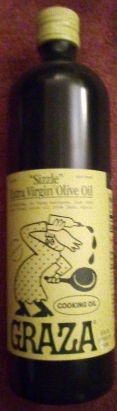 Graza “Sizzle” Glass Extra Virgin Olive Oil – Cooking Oil – 25.3 OZ.