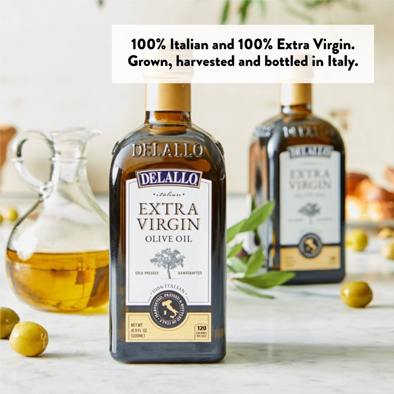 DeLallo Extra Virgin Olive Oil, 16.9 oz Bottle, Imported from Italy (6-Pack) gallery