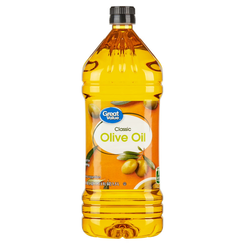 Great Value Classic Olive Oil, 51 fl oz Search on Amazon Search on ebay