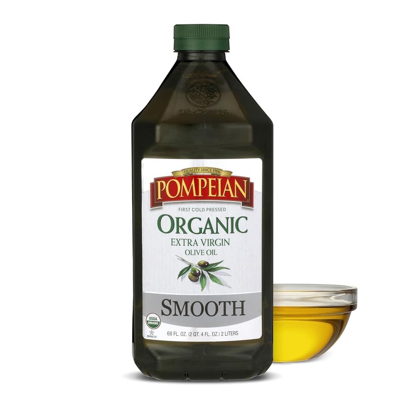 Organic Extra Virgin Olive Oil 68oz Cold Pressed Smooth for Cooking & Drizzling gallery