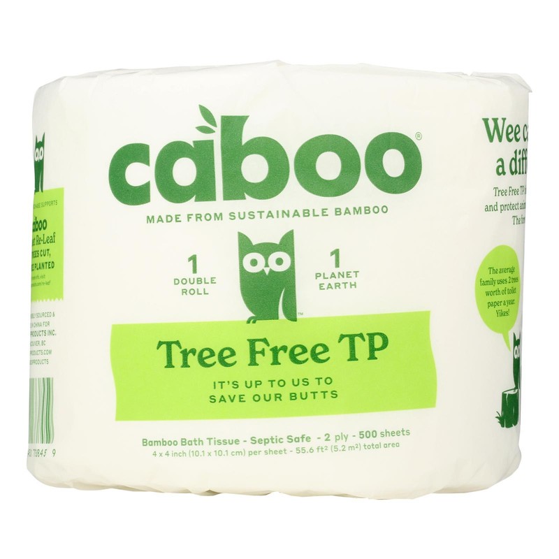 Caboo Single Roll Bathroom Tissue 1 ea (Pack of 3)
