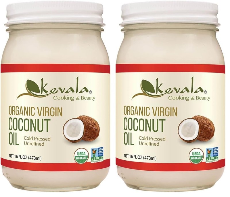 Kevala Organic Raw Coconut Oil, 16 Ounce (Pack of 2)