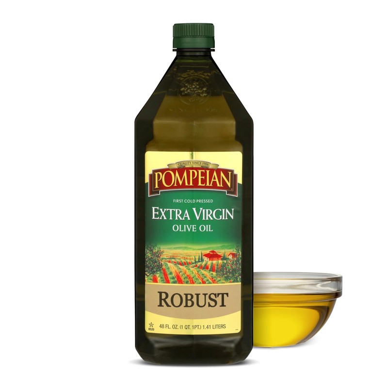 48 Fl Oz (Pack of 1), Pompeian Robust Extra Virgin Olive Oil - 48 Ounce