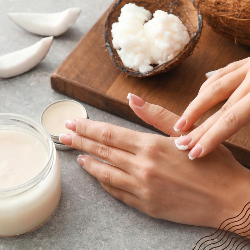 Organic Virgin Coconut Oil 32 fl oz Raw Cold Pressed for Skin, Hair, Moisturi... gallery