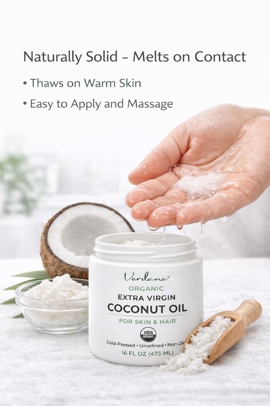 Extra Virgin Organic Coconut Oil for Skin – Rich 16 Fl Oz (Pack of 1) gallery