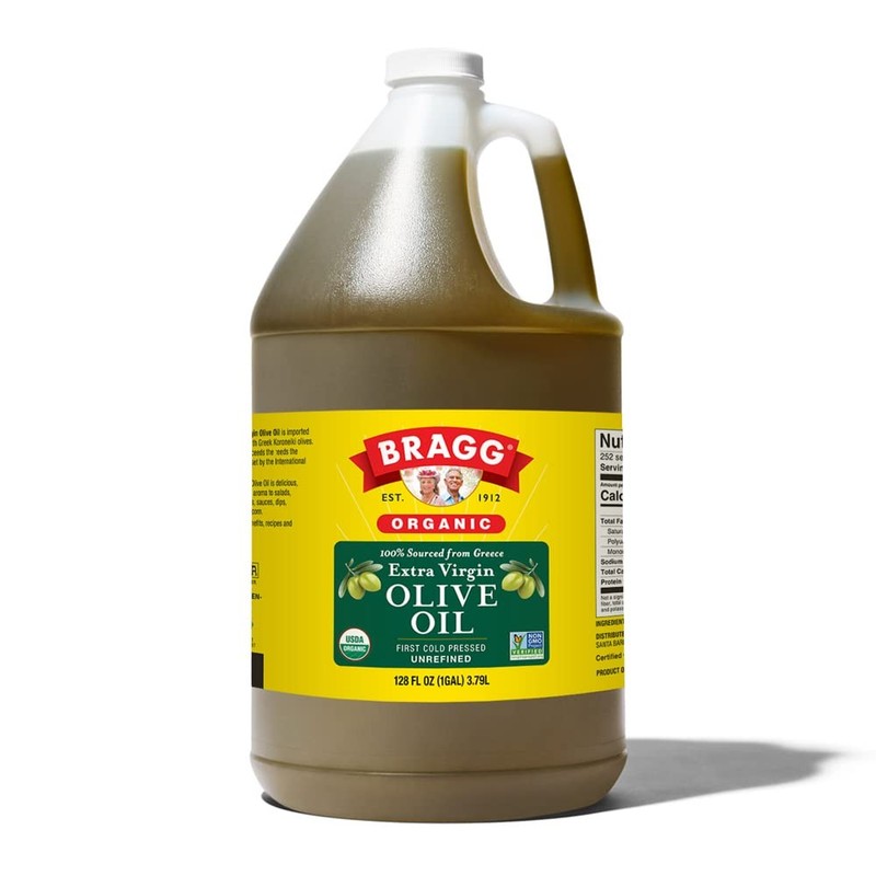 Bragg Organic Extra Virgin Olive Oil – Greek Koroneiki Olives, Cold Pressed