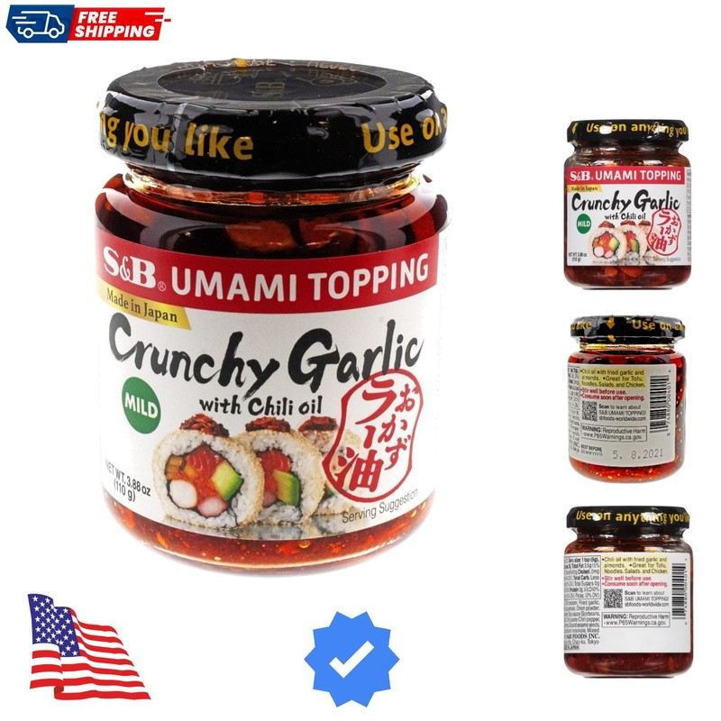 Chili Oil with Crunchy Garlic, 3.88 Fl Ounce