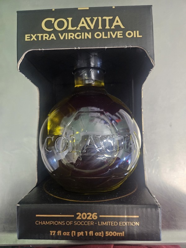Colavita 2026 Champions of Soccer Olive Oil. Limited Edition 500ml