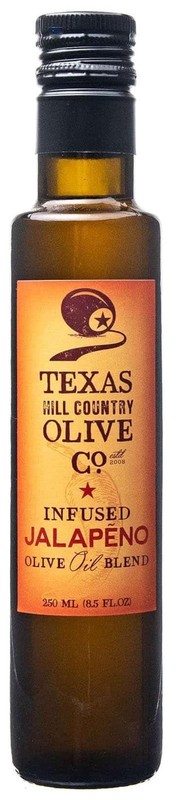 Texas Hill Country Olive Co Jalapeno Infused Olive Oil - Cold Pressed Gourmet...