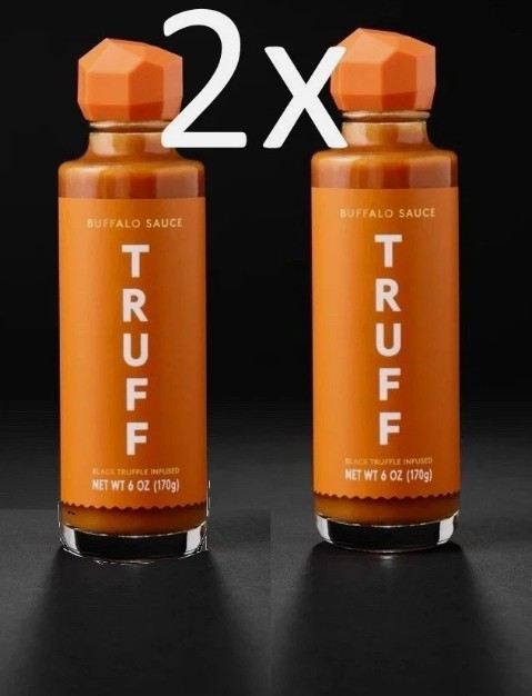 TRUFF Buffalo Sauce Duo 2 Pack Black Truffle Hot Sauce 6/2027 New
