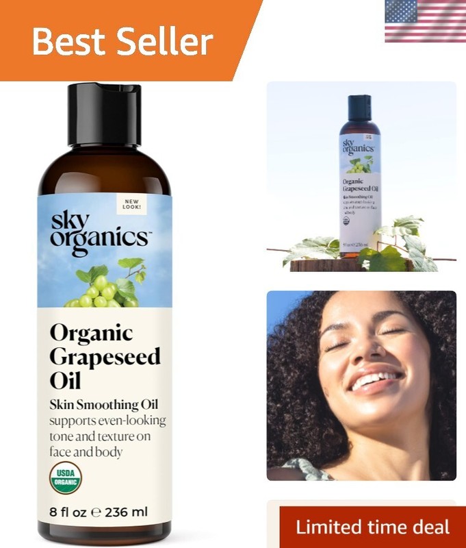 Organic Grapeseed Oil – Skin-Smoothing Nourishment for Radiant Complexion