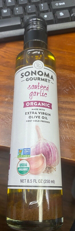 Sonoma Gourmet Oil Olive Extra Virgin Garlic 8.5 oz