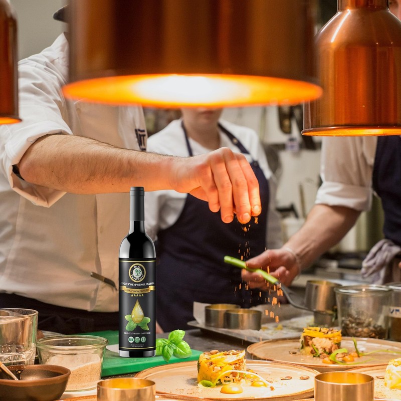 M.G. PAPPAS High Polyphenol Rich Basil Infused Olive Oil - Extra Virgin Olive... gallery