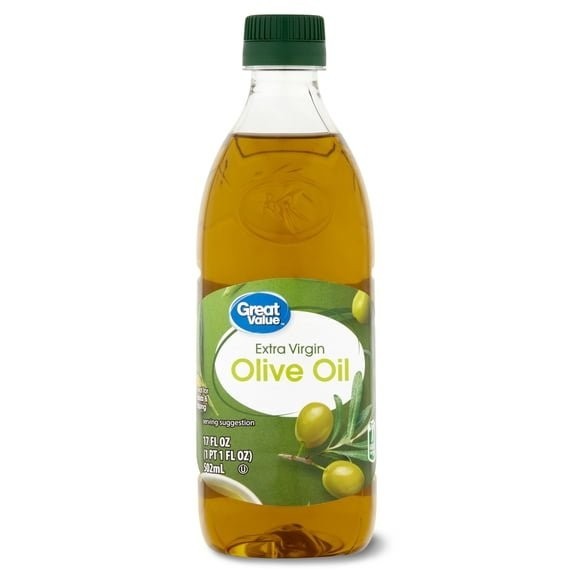 Great Value Extra Virgin Olive Oil 17 fl oz Premium Cooking Olive Oil