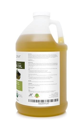 Organic Extra Virgin Olive Oil 64 Fl Oz - 100% Pure Cold Pressed Carrier Oil for gallery