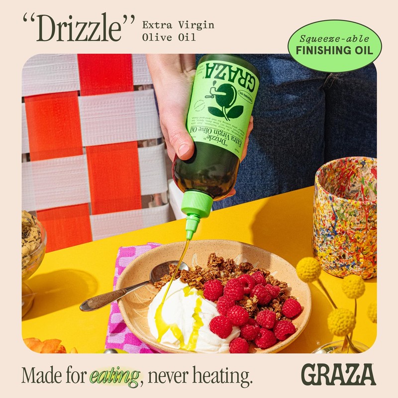 Graza Drizzle Extra Virgin Olive Oil 500ml Bold Flavor Finishing Oil gallery