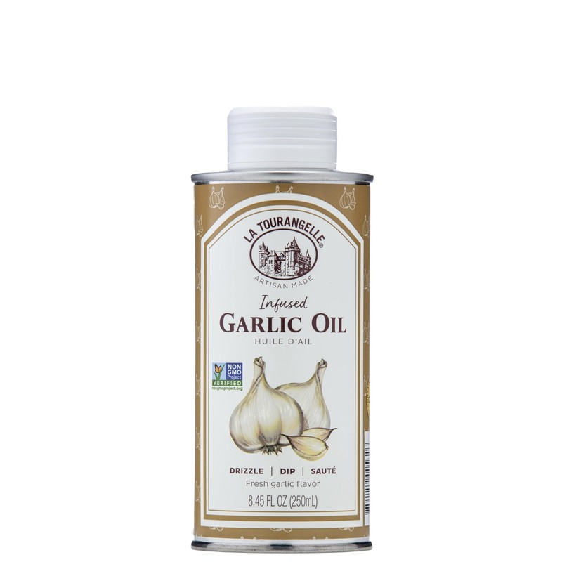 La Tourangelle, Garlic Oil, High Oleic Oil for Cooking Pastas, 8.45 Fl Oz