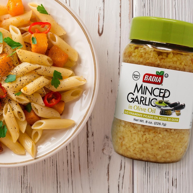 Minced Garlic in Olive Oil - 8oz Jar, Pack of 12 - Flavorful Cooking Essential gallery