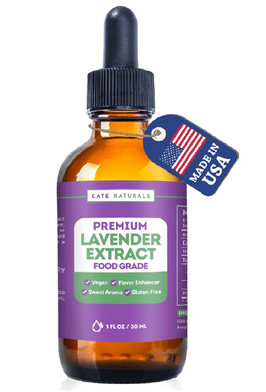 Lavender Extract 1Oz – Food Grade Essential Oil for Baking, Coffee, Drinks