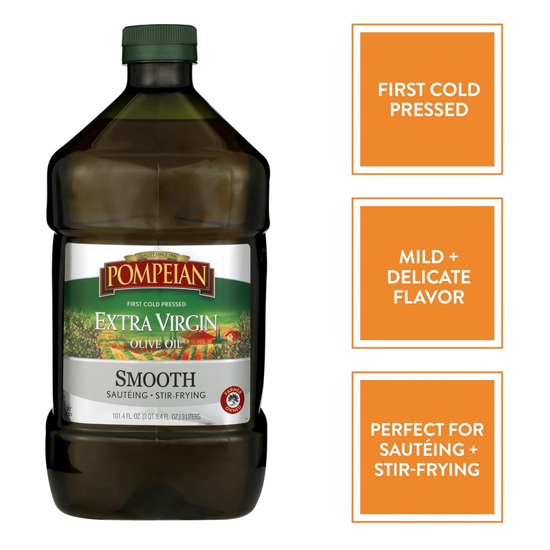 Smooth Extra Virgin Olive Oil, Contains Polyphenols, First Cold Pressed, Mild & gallery