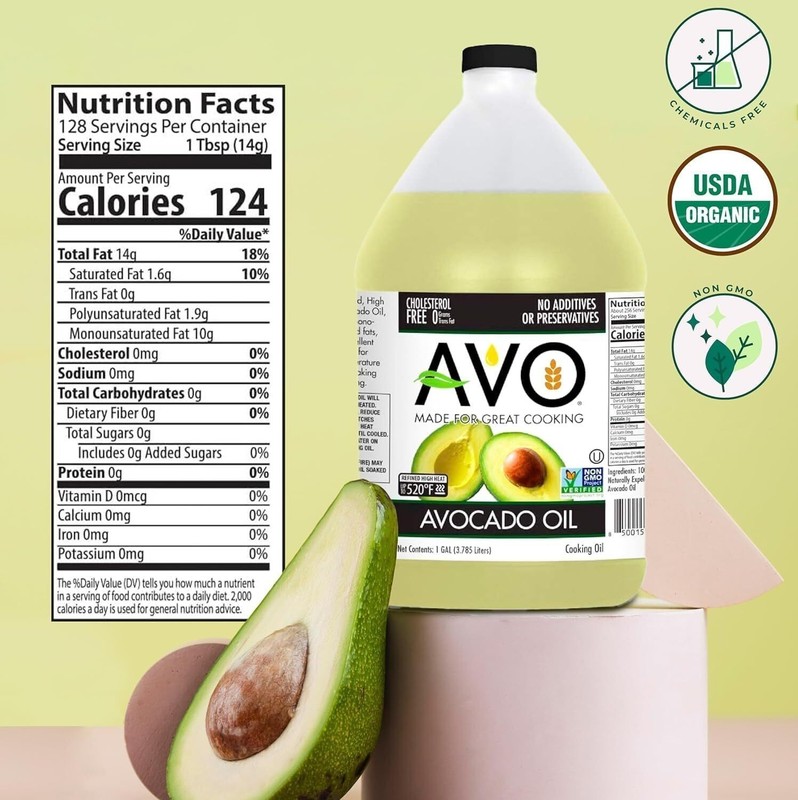 NON GMO 100% Avocado Oil 1 Gallon 128 Fl-oz NO Preservatives Added gallery