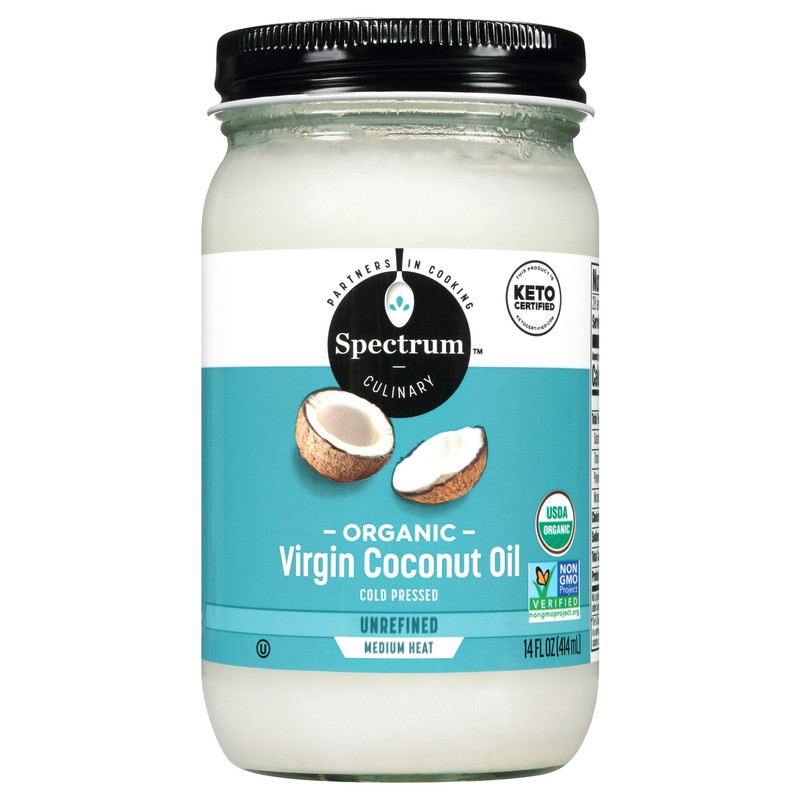 Spectrum Naturals Oil Coconut Unrefined Organic 14oz (Pack of 3)