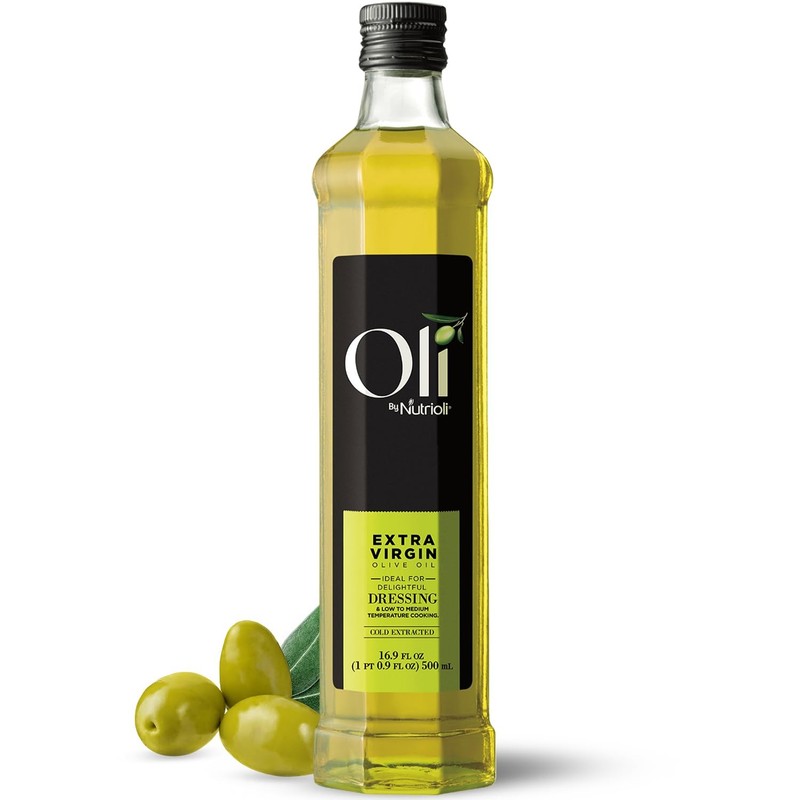 Oli by Nutrioli Extra Virgin Olive Oil, Cold-Pressed Authentic Blend of 3 Pre…