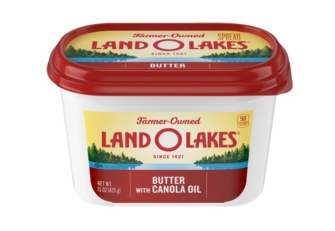 Land O Lakes Butter Blend With Canola Oil 15oz Easy Spread Refrigerated (2 Pack)
