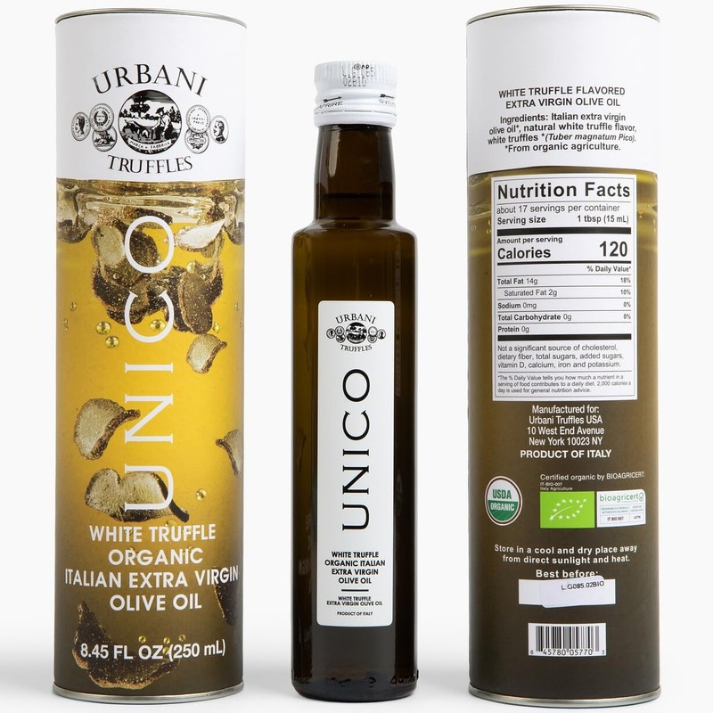 Urbani Truffles Unico White Truffle Oil 8.4 Fl Oz, Made w/Extra Virgin Olive …