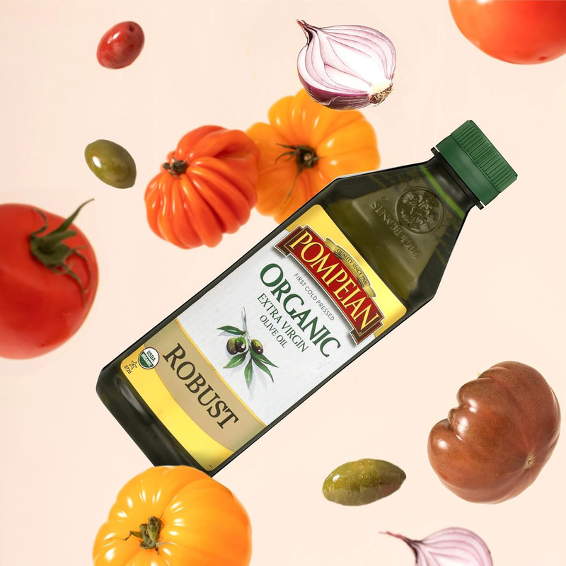 Robust Organic Extra Virgin Olive Oil - 48 Fl Oz - First Cold Pressed Olive Oil gallery