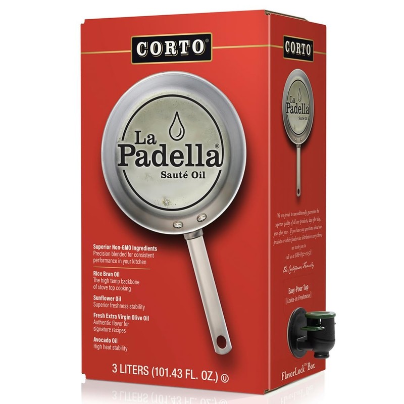 Corto La Padella® High Smoke Point Cooking Oil | ChefGrade Sauté Oil Blend wi…