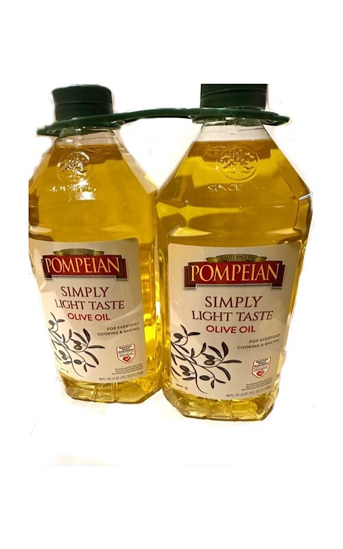 Pompeian Simply Light Tasting Olive Oil 4 Liters