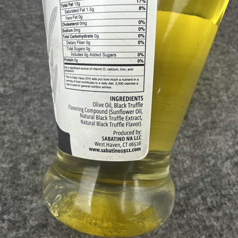 Sabatino Black Truffle Infused Olive Oil 8.4 oz SEALED Exp 4/28 gallery