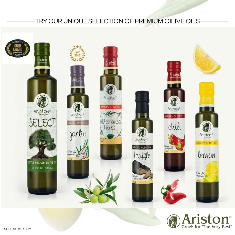 Ariston "The Very Best" Extra Virgin Olive Oil | AntiOxidant Rich, Cold Press... gallery
