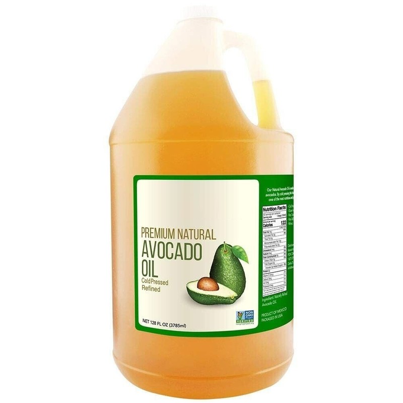 Premium Natural Avocado Oil Healthy Cooking Frying Baking, 128 Fluid Oz