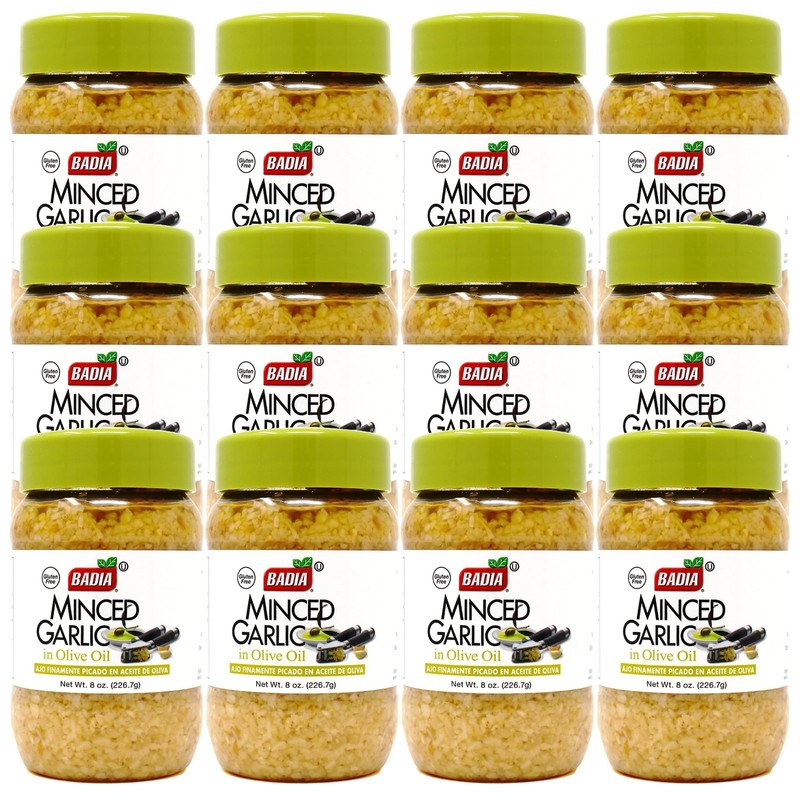 Minced Garlic in Olive Oil - 8oz Jar, Pack of 12 - Flavorful Cooking Essential gallery