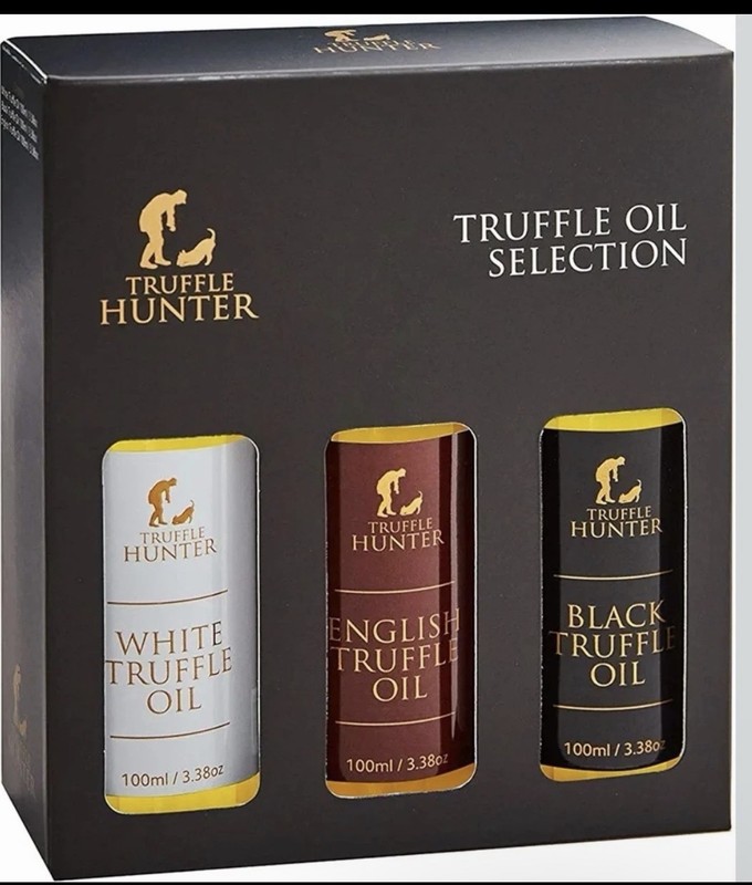 TruffleHunter English Black and White Truffle Oil Set 3, 3.38 Oz 11/2025 EXP