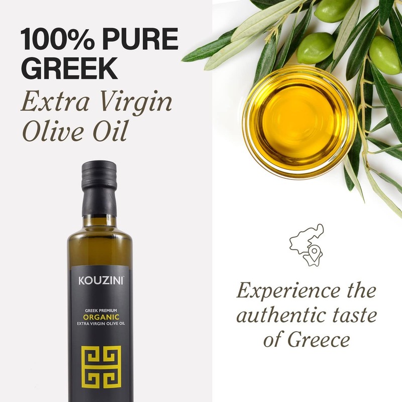 Kouzini Organic 3 Pack Organic Greek Extra Virgin Olive Oil, First Cold Press... gallery