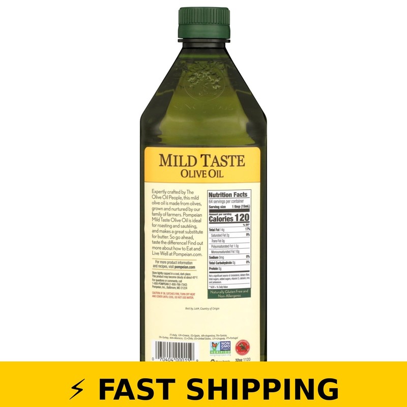 Pompeian Mild Taste Olive Oil - 32 fl oz gallery